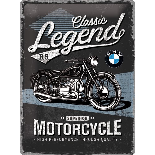 PLAQUE METAL RELIEF BMW CLASSIC LEGEND