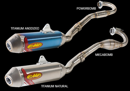 Ligne 4tps Factory4 TI + POWER BOMB SS YAMAHA YFZ450X'2010